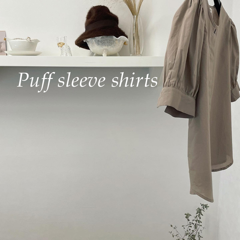 Puff sleeve shirts (2color)
